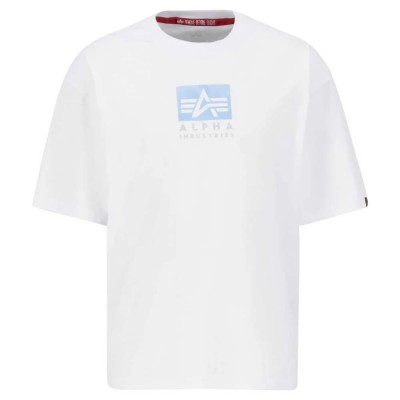 тениска,мъжки,тениски,alpha,industries,satin,logo,t,short,sleeve,t,shirt,white