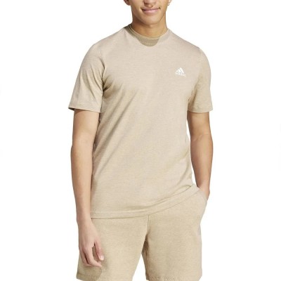 тениска,мъжки,тениски,adidas,melange,short,sleeve,t,shirt,beige,(blanch,cargo,mel)