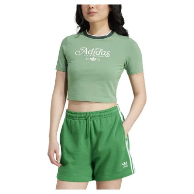 бебешка,фланелка,с,къс,ръкав,дамски,топове,adidas,originals,baby,graphic,short,sleeve,top,green,(preloved,green)
