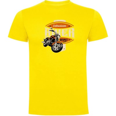 тениска,мъжки,тениски,kruskis,biker,enthusiasm,short,sleeve,t,shirt,yellow