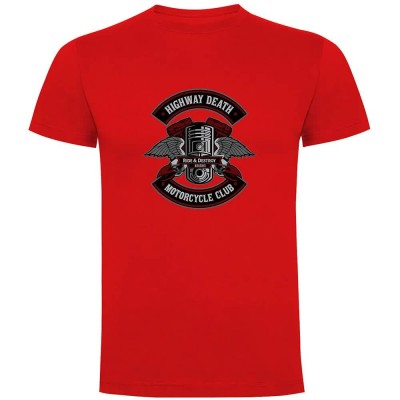 тениска,мъжки,тениски,kruskis,highway,death,short,sleeve,t,shirt,red