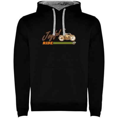 суичър,мъжки,пуловери,kruskis,joyful,ride,hoodie,black,grey,(black)