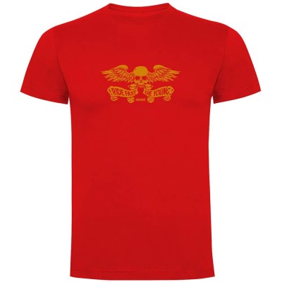 тениска,мъжки,тениски,kruskis,skull,wings,short,sleeve,t,shirt,red