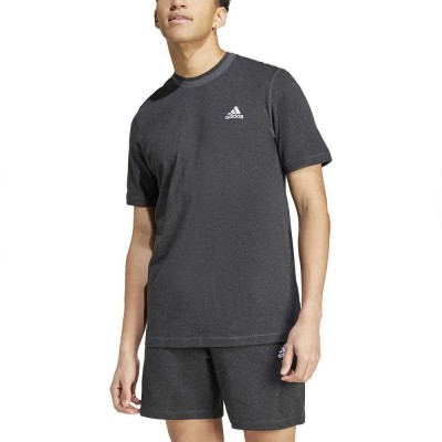 тениска,мъжки,тениски,adidas,melange,short,sleeve,t,shirt,grey,(black,melange)