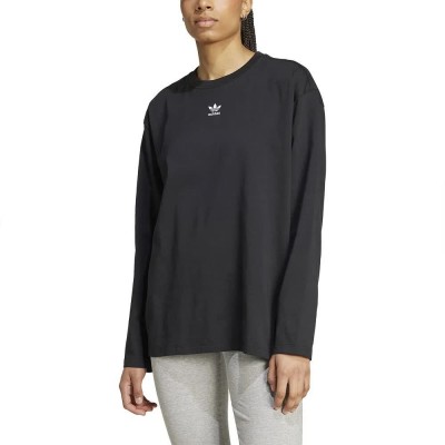 тениска,мъжки,тениски,дамски,тениски,adidas,originals,essentials,long,sleeve,t,shirt,black,(black)
