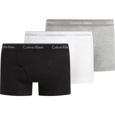 боксерки,мъжко,бельо,calvin,klein,000nb4002a,boxers,3,units,black,grey,heather,white,(multicolor)