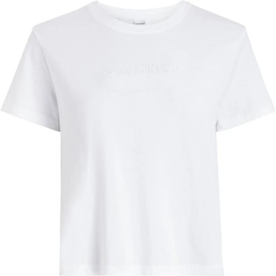 тениска,дамски,тениски,calvin,klein,classic,2,short,sleeve,t,shirt,white,(white)