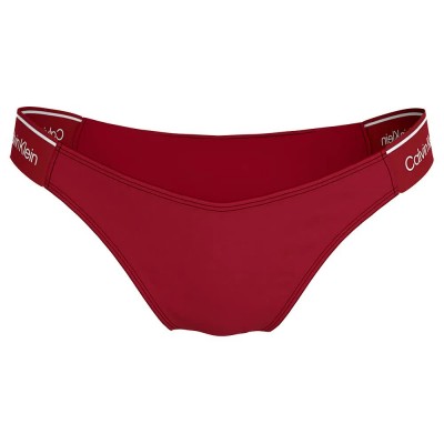 дамски,бански,костюми,calvin,klein,curved,delta,bikini,bottom,plum,glaze,(red)