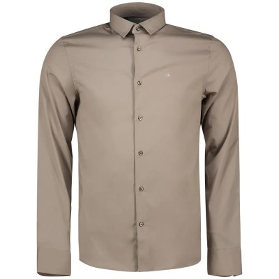риза,с,дълъг,ръкав,мъжки,ризи,calvin,klein,k10k110856,long,sleeve,shirt,beige,(cinder)