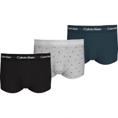 боксерки,мъжко,бельо,calvin,klein,low,rise,boxers,3,units,black,diamond,logo,gr,heath,n,stone,(multicolor)