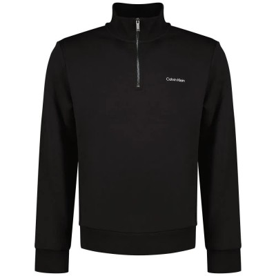 блуза,мъжки,пуловери,calvin,klein,micro,logo,repreve,half,zip,sweatshirt,black