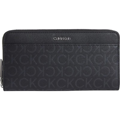 портфейли,и,портмонета,calvin,klein,must,lg,around,mono,woman,wallet,black,(black,monogram,pu)
