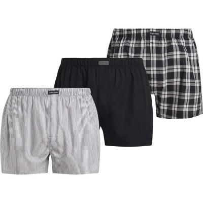 боксерки,мъжко,бельо,calvin,klein,trad,boxers,3,units,multicolor,(black,morgan,pld,black,mont,str,black)