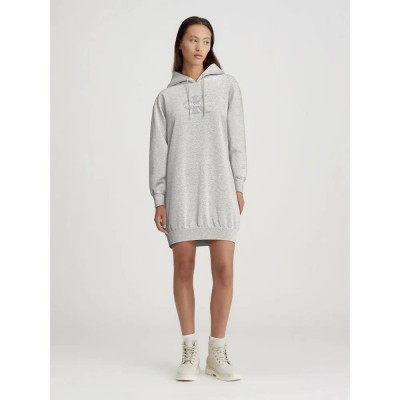 дънки,дамски,поли,и,рокли,calvin,klein,jeans,chenille,monologo,long,sleeve,midi,dress,grey
