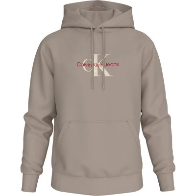 суичър,мъжки,пуловери,calvin,klein,jeans,distressed,monologo,hoodie,beige