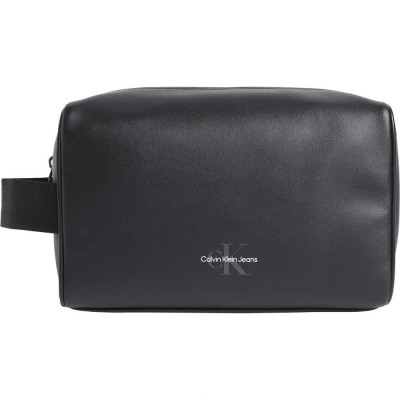 чанта,calvin,klein,jeans,monogram,soft,dopp,kit,waist,bag,black
