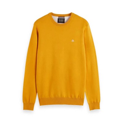 блуза,мъжки,пуловери,scotch,&,soda,essential,viscose,sweater,yellow,cab,(yellow)