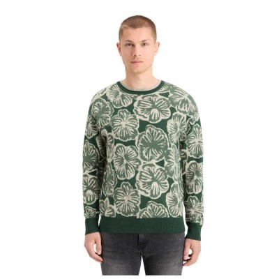 блуза,мъжки,пуловери,scotch,&,soda,jacquard,sweater,green