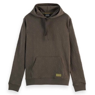суичър,мъжки,пуловери,scotch,&,soda,jacquard,terry,hoodie,coffee,(brown)