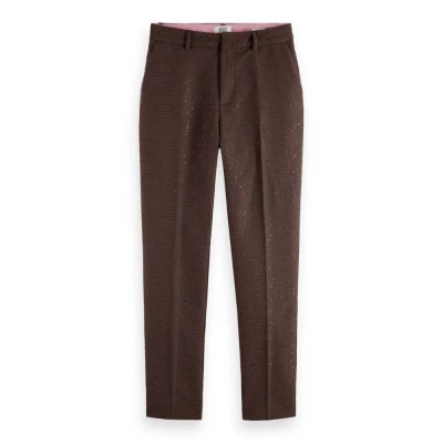 панталони,дамски,панталони,scotch,&,soda,lowry,sequin,jacquard,pants,brown