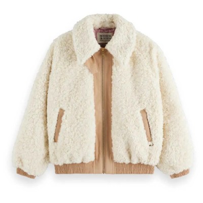 яке,дамски,якета,и,палта,scotch,&,soda,teddy,bomber,jacket,beige
