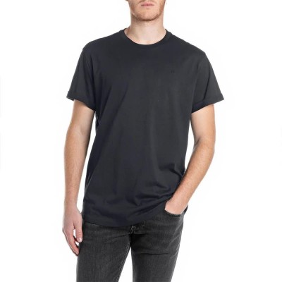 тениска,мъжки,тениски,replay,m6854.000.2660,short,sleeve,t,shirt,night,blue,(black)