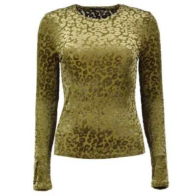 тениска,дамски,тениски,scotch,&,soda,burn,out,long,sleeve,t,shirt,green,(poetry,leopard,military)