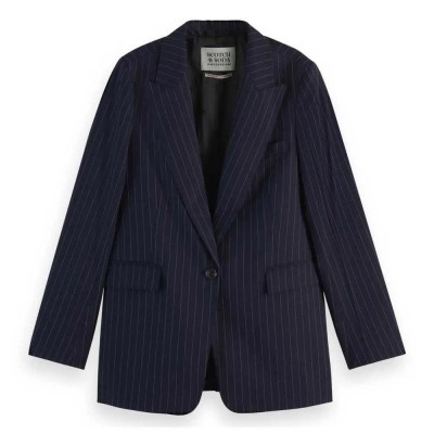 сако,дамски,сака,scotch,&,soda,core,sb,blazer,blue,(night,blue,pinstripe)