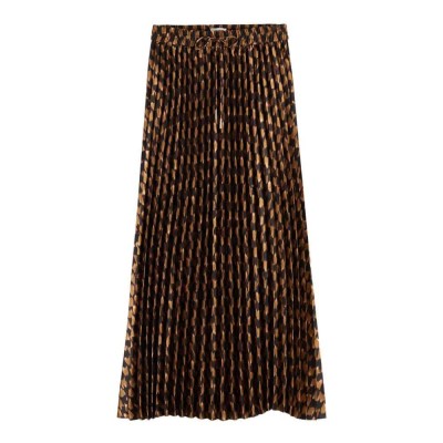 пола,дамски,поли,и,рокли,scotch,&,soda,pleated,midi,skirt,brown