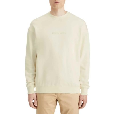 блуза,мъжки,пуловери,scotch,&,soda,core,logo,front,sweatshirt,off,white,(beige)