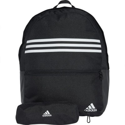 раница,раници,adidas,classic,horizontal,3,stripes,27.75l,backpack,black,white,(black)