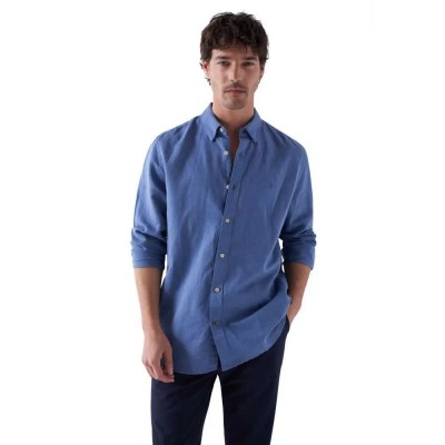 риза,с,дълъг,ръкав,мъжки,ризи,salsa,jeans,cotton,linnen,regular,fit,long,sleeve,shirt,medium,blue,v1,(blue)