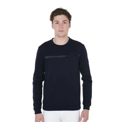 блуза,мъжки,пуловери,equestro,interlock,sweatshirt,blue,(navy)