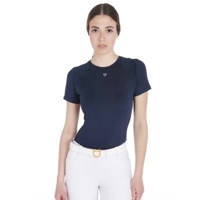тениска,дамски,тениски,equestro,technical,training,short,sleeve,t,shirt,navy,blazer,(19,3923),(blue)