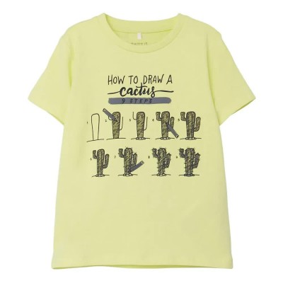 тениска,детски,тениски,name,it,how,short,sleeve,t,shirt,lime,cream,cactus,(yellow)