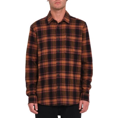 риза,с,дълъг,ръкав,мъжки,ризи,volcom,baystone,long,sleeve,shirt,brown