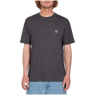 тениска,мъжки,тениски,volcom,circle,blanks,hth,short,sleeve,t,shirt,heather,black,(grey)