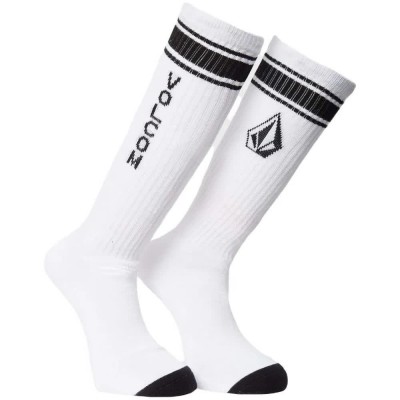 чорапи,мъжки,чорапи,volcom,high,stripe,socks,white