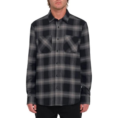 риза,с,дълъг,ръкав,мъжки,ризи,volcom,netastone,long,sleeve,shirt,black