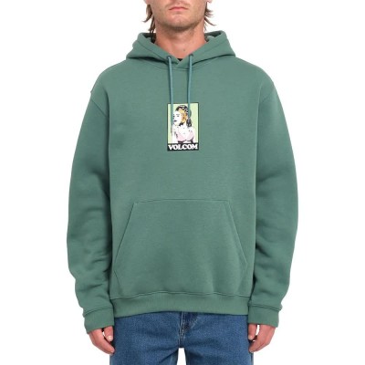 суичър,мъжки,пуловери,volcom,noder,hoodie,green,(sea,green)