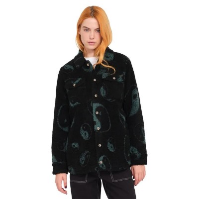 яке,дамски,якета,и,палта,volcom,silent,sherpa,jacket,green