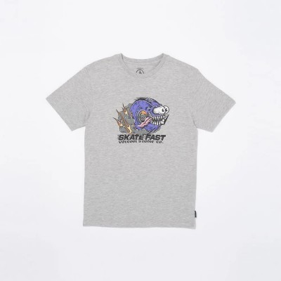 тениска,детски,тениски,volcom,skate,fast,short,sleeve,t,shirt,heather,grey,(grey)