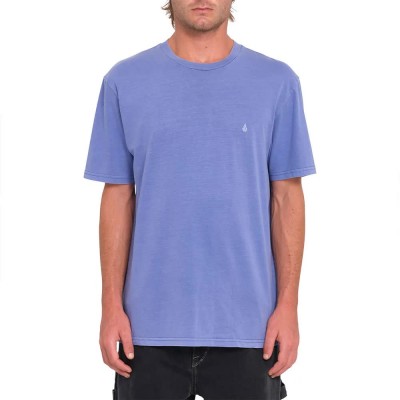 тениска,мъжки,тениски,volcom,solid,stone,emb,short,sleeve,t,shirt,ballpoint,blue,(blue)