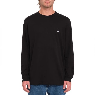 тениска,мъжки,тениски,volcom,stone,blanks,basic,long,sleeve,t,shirt,black