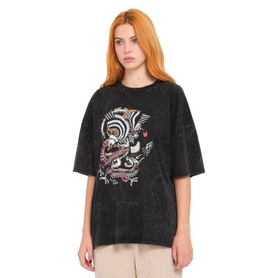 тениска,дамски,тениски,volcom,voltrip,short,sleeve,t,shirt,black,(black)