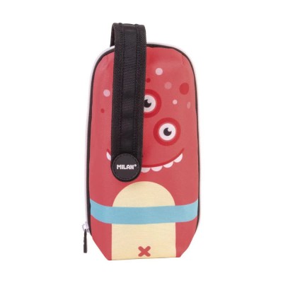 канцеларски,принадлежности,milan,kit,4,filled,s,aliens,special,series,pencil,case,red