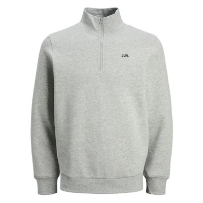 блуза,мъжки,пуловери,jj,rebel,rebel,logo,half,zip,sweatshirt,grey,(light,grey,melange)