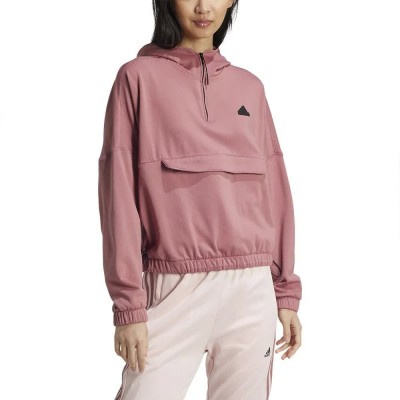 поларена,блуза,дамски,блузи,adidas,city,escape,fleece,sweatshirt,pink