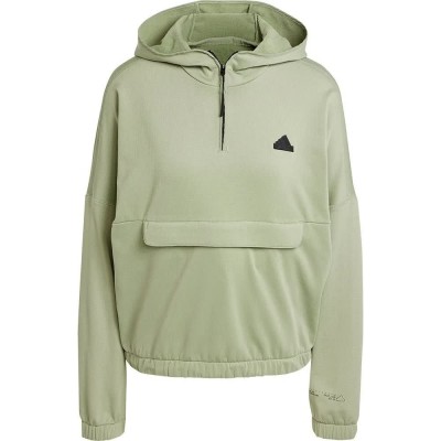 суичър,дамски,блузи,adidas,city,escape,fleece,hoodie,tent,green,(green)