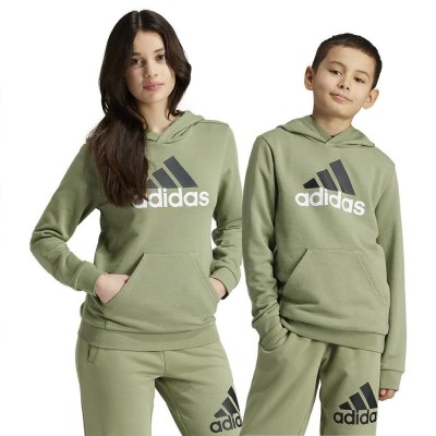 суичър,детски,блузи,adidas,essentials,two,colored,big,logo,cotton,hoodie,green